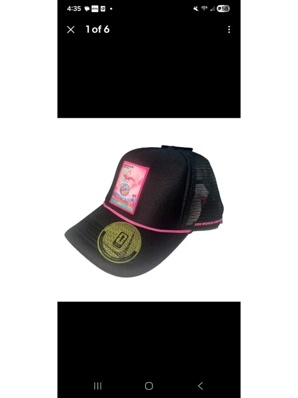 2026 FIFA World Cup Trucker Cord We Are 26 Miami Black Pink Snapback Hat Cap NEW